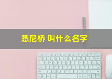 悉尼桥 叫什么名字